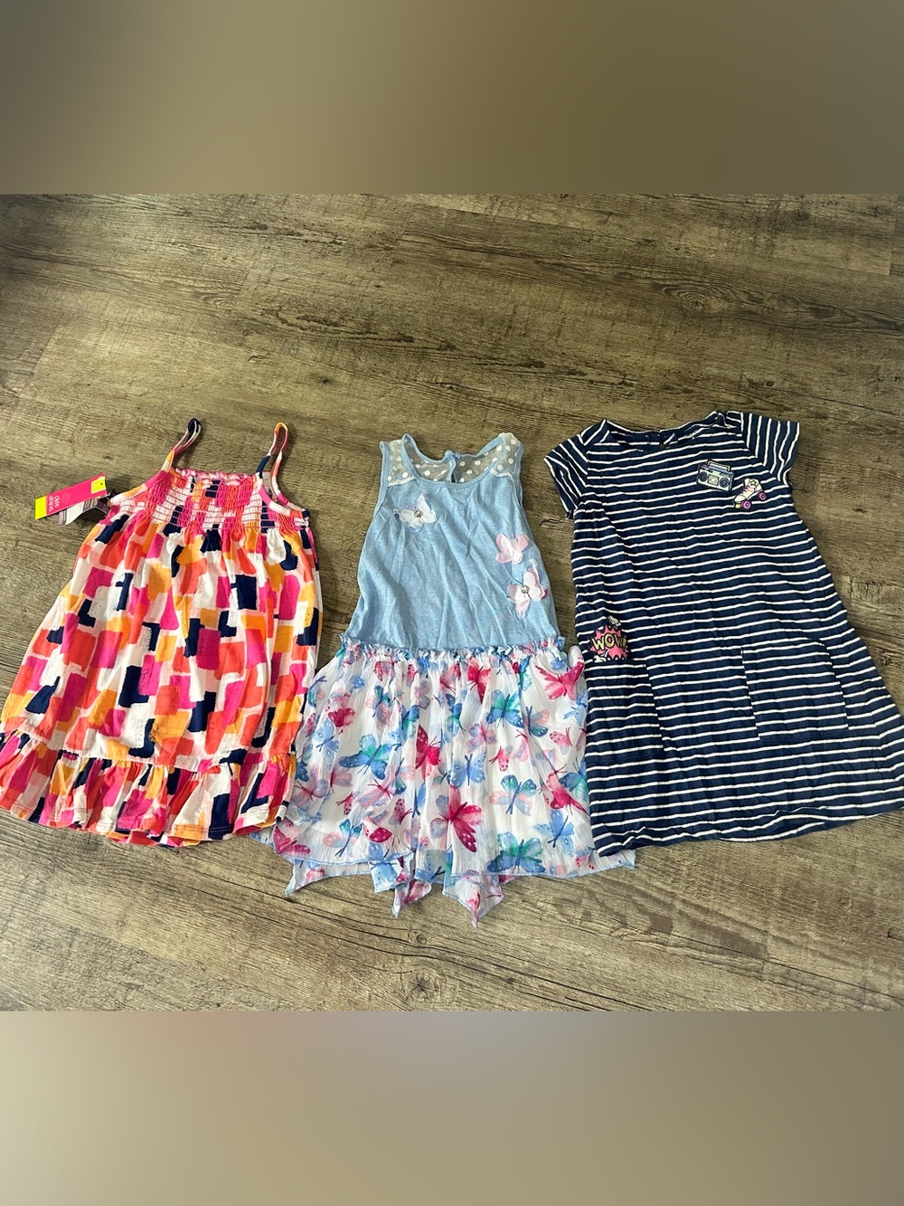 Size 4T Girls Summer Dress Lot (3pc) - NWT Okie Dokie, Carter's & Nannette